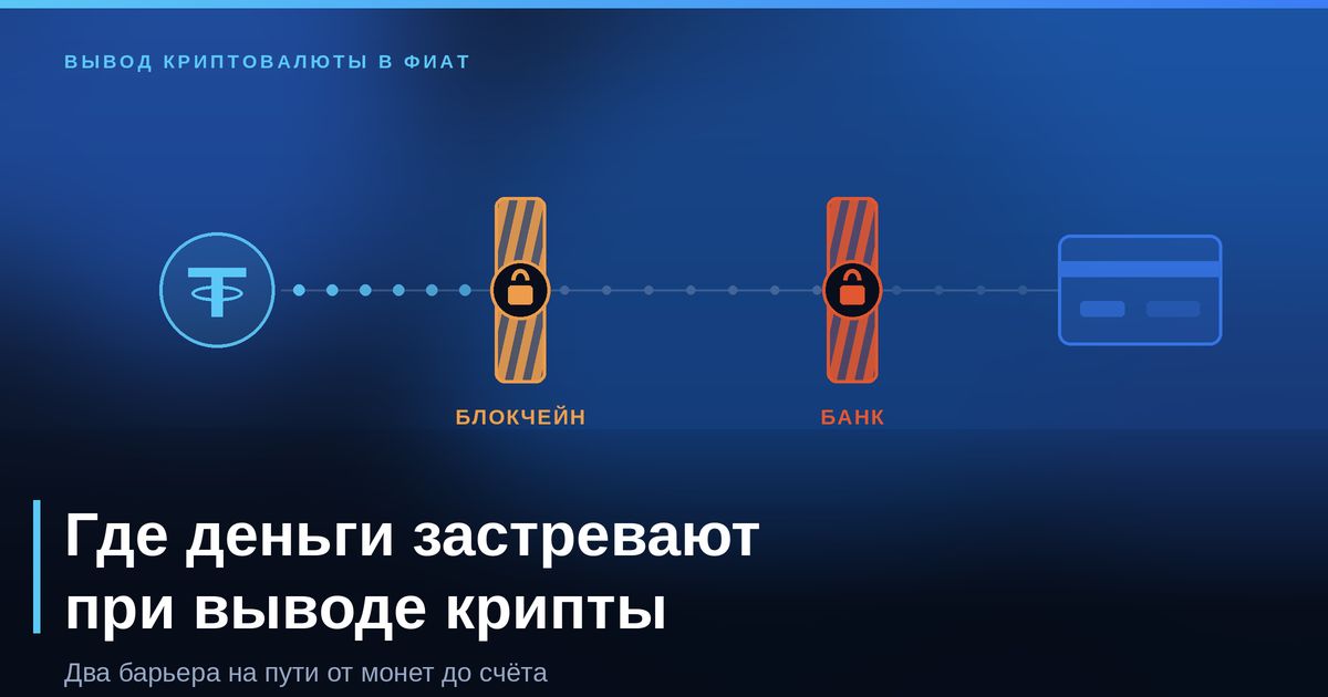 Где деньги застревают при выводе крипты и что с этим делать